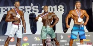 نتائج بطولة مستر اوليمبيا 2018 Mr. Olympia لكمال الاجسام لفئة المان فيزيك Men's Physique